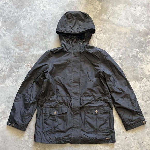 Jackets & Blazers - Natural Reflections Faux Fur Lined Hooded Utility Jacket Black Womens Small S